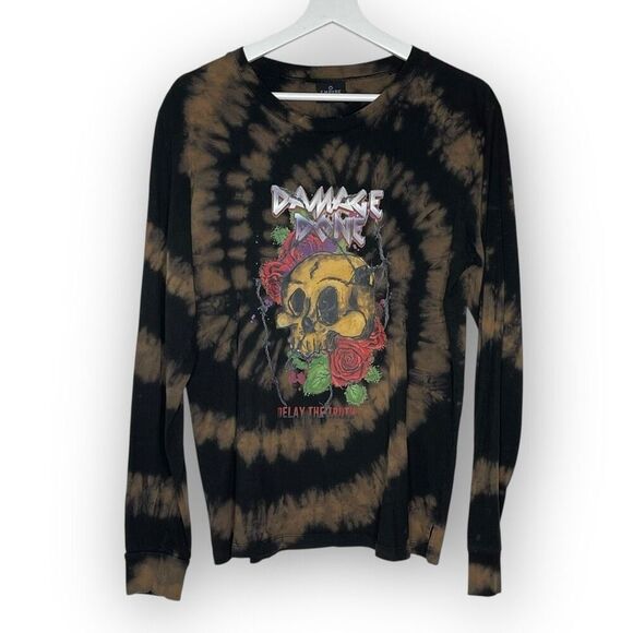 Empyre Damage Done Delay the Truth Tie Dye Long Sleeve T-Shirt Women’s Large - Picture 2 of 10